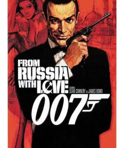 JAMES BOND 007 MOVIE POSTER ILLUSTRATION - FROM RUSSIA WITH LOVE 