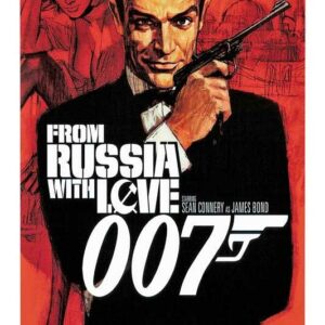 JAMES BOND 007 MOVIE POSTER ILLUSTRATION - FROM RUSSIA WITH LOVE 