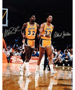 Magic Johnson and Kareem Abdul Jabbar MALI-9.