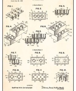 U.S. Patent, Lego Brick, PTN-001.