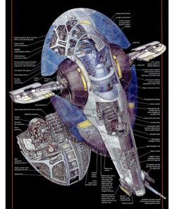 STAR WARS, Boba Fett Spaceship, STW-90.