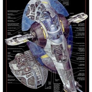 STAR WARS, Boba Fett Spaceship, STW-90.