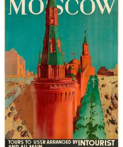 Moscow, Intourist, posters from the Soviet era, Adv-325