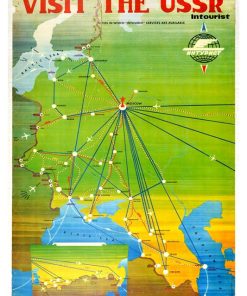 Intourist, posters from the Soviet era, Adv-341