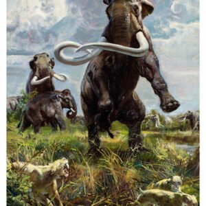 Vintage Dinosaur Art, Natr-038