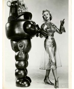 Anne Francis and Robby the Robot in Forbidden Planet (1956), MocB-214