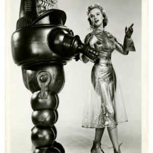 Anne Francis and Robby the Robot in Forbidden Planet (1956), MocB-214