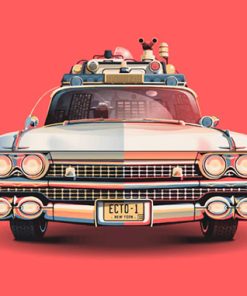 Ecto-1 Ghostbusters vehicle, LG-CAR-3