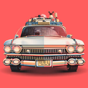 Ecto-1 Ghostbusters vehicle, LG-CAR-3