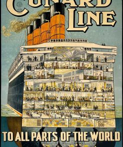 Cunard Line shipping company,RMS Aquitania. , LG-Advx-094