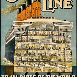 Cunard Line shipping company,RMS Aquitania. , LG-Advx-094