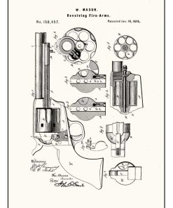 Patent of the Colt Model 1873 revolver - Pe PTN-007