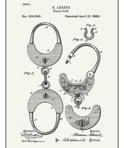 Patent for a handcuff, 1880 - Pe PTN-010