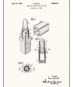 Patent for a lipstick case, - Pe PTN-012