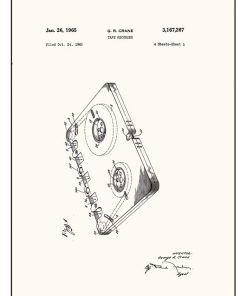 Patent for a tape recorder, by G. R. Crane,1961 - Pe PTN-015